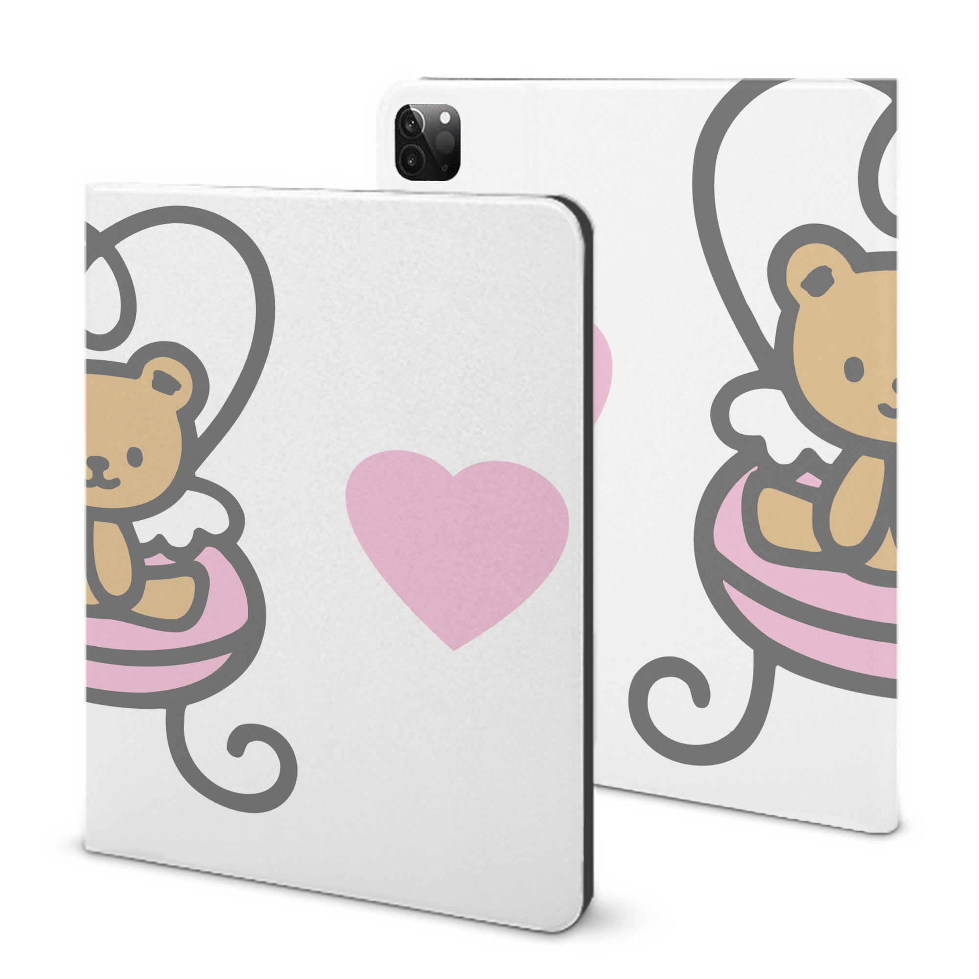 （画像用） Hello Kitty ハローキティ IPadケース ペンホルダー付き ブックスタイルデザイン